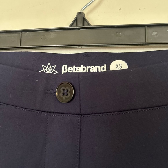 Beta Brand XS Stretch Pull On Navy Blue Straight-Leg Pants - Picture 3 of 11